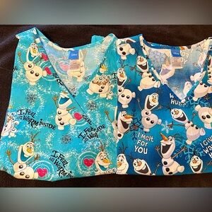 Women’s Large “Olaf” Winter Scrub Tops